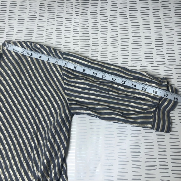 Antropology Eva Franco blouse with gold stripes - Picture 10 of 14